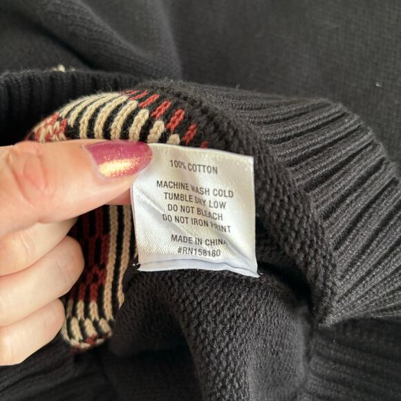 Honor The Gift Kids Panther Mascot Black & Red Crewneck Knit Sweater Size 3-4 - Picture 5 of 6